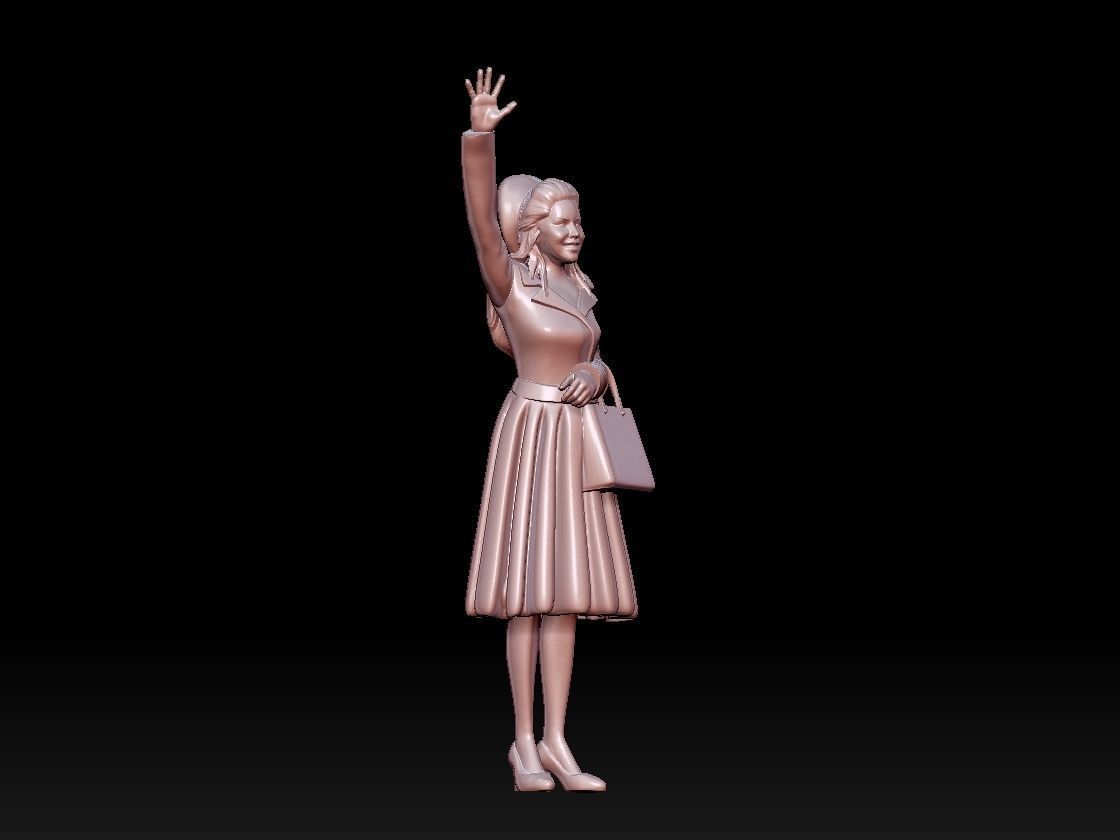 woman 3D print model_6