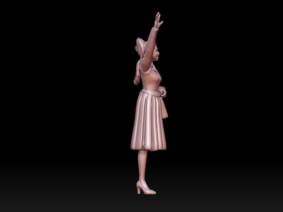 woman 3D print model_15