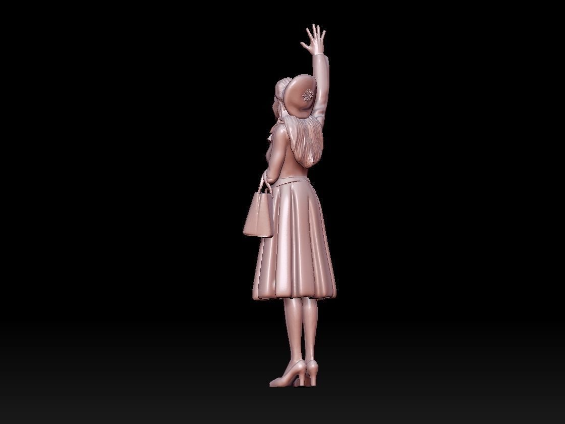woman 3D print model_9