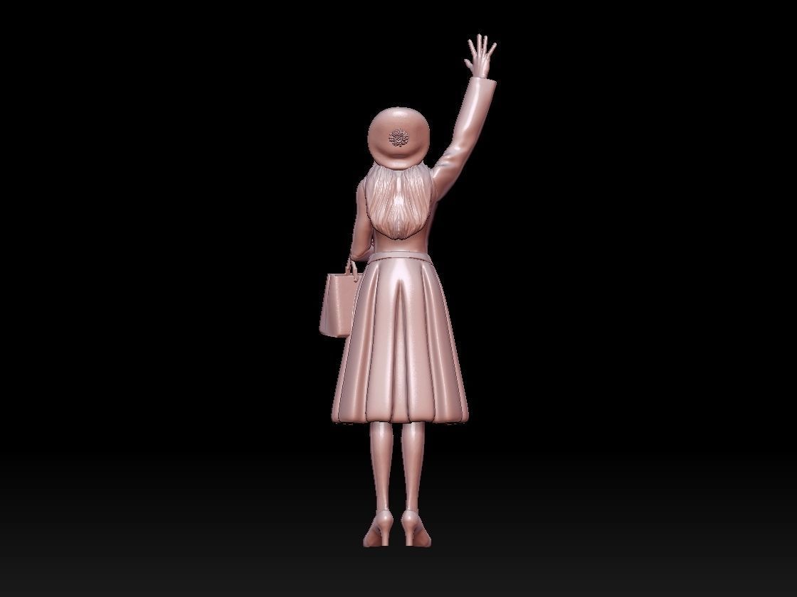 woman 3D print model_8