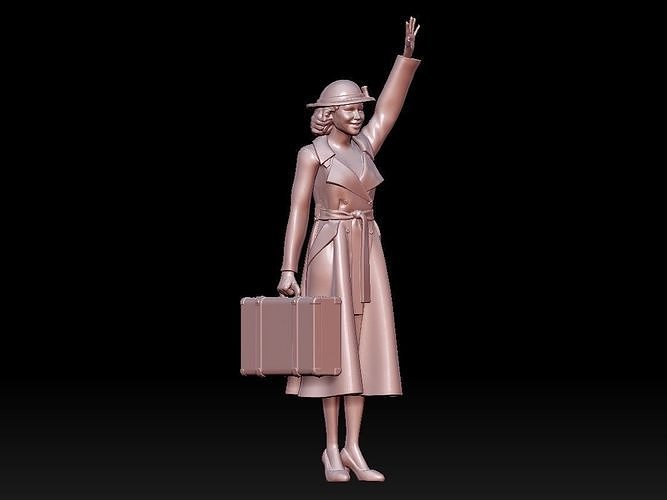 woman 3D print model