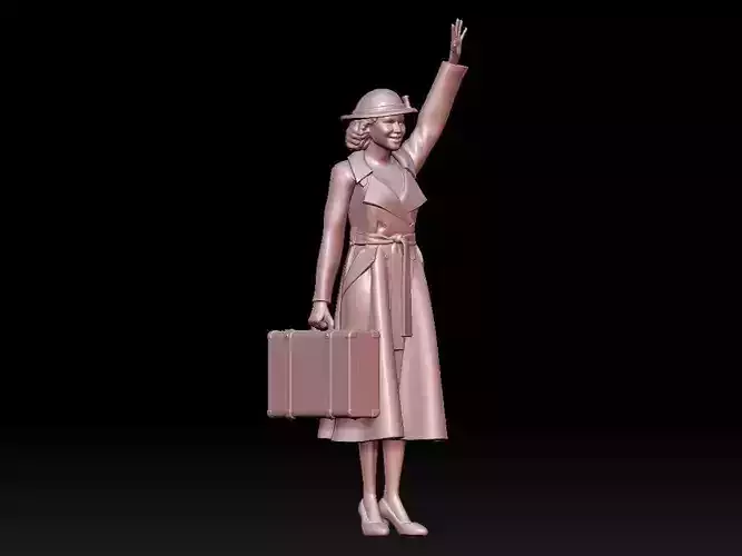 woman 3D print model