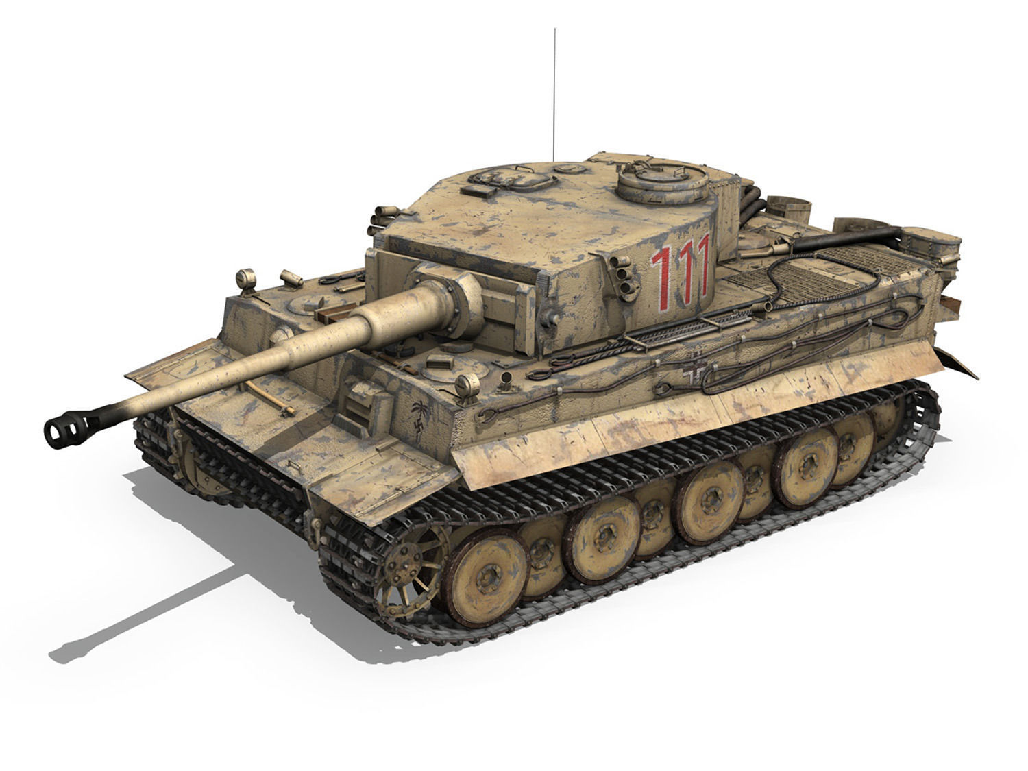 Panzer VI - Tiger - 111 - Early Production 3D model_2