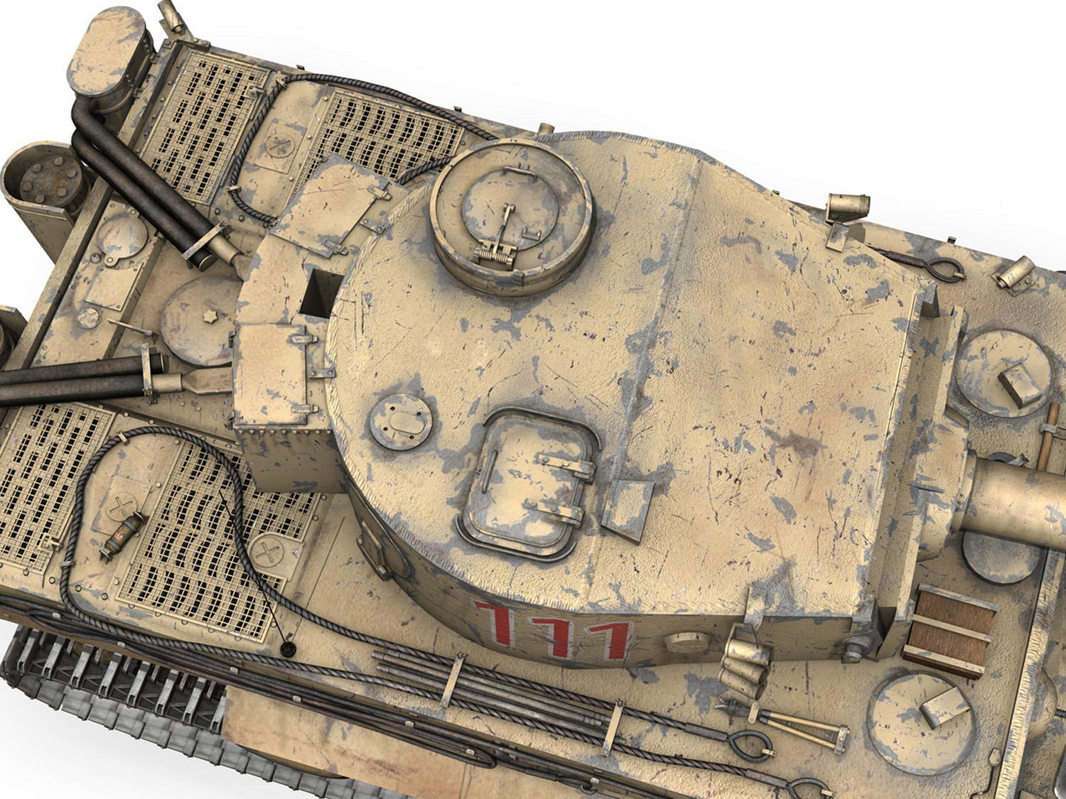 Panzer VI - Tiger - 111 - Early Production 3D model_9