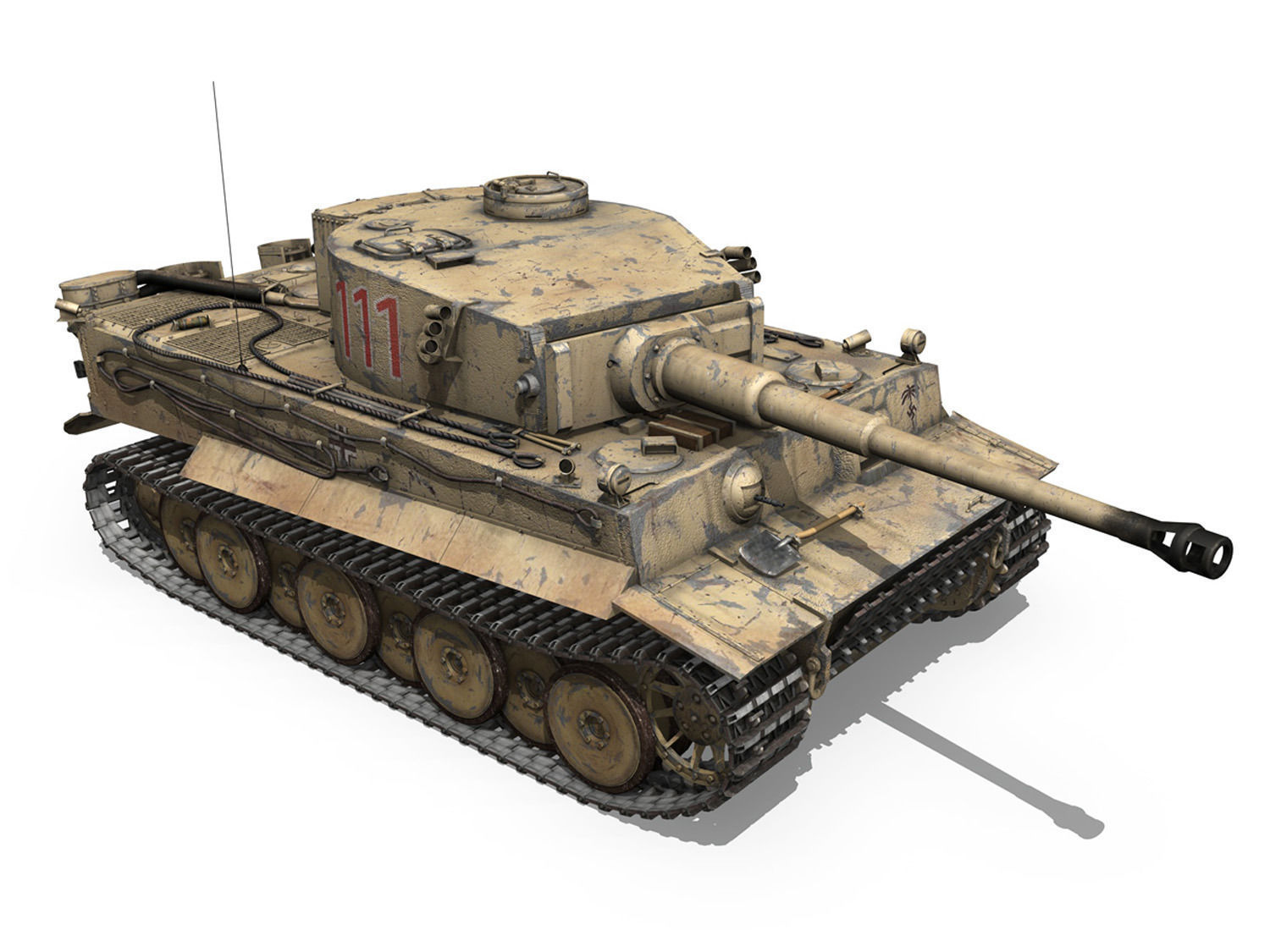 Panzer VI - Tiger - 111 - Early Production 3D model_7