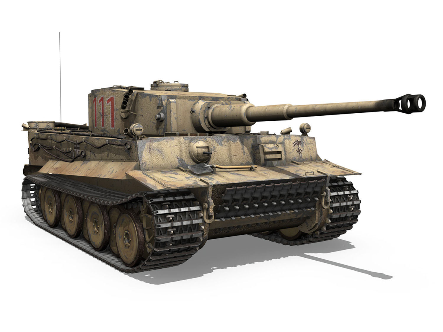 Panzer VI - Tiger - 111 - Early Production 3D model_6