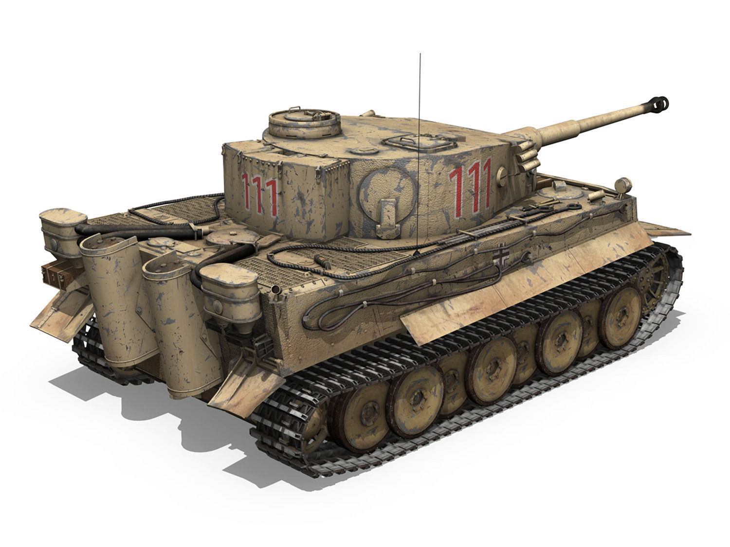 Panzer VI - Tiger - 111 - Early Production 3D model_5