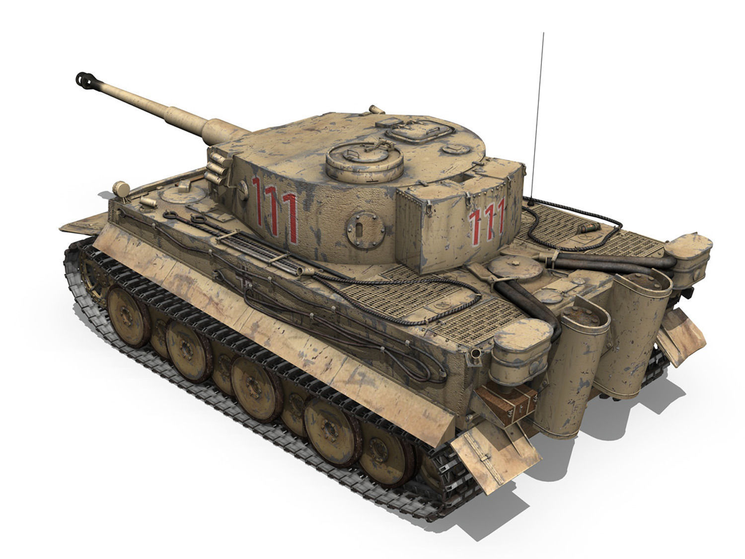 Panzer VI - Tiger - 111 - Early Production 3D model_3