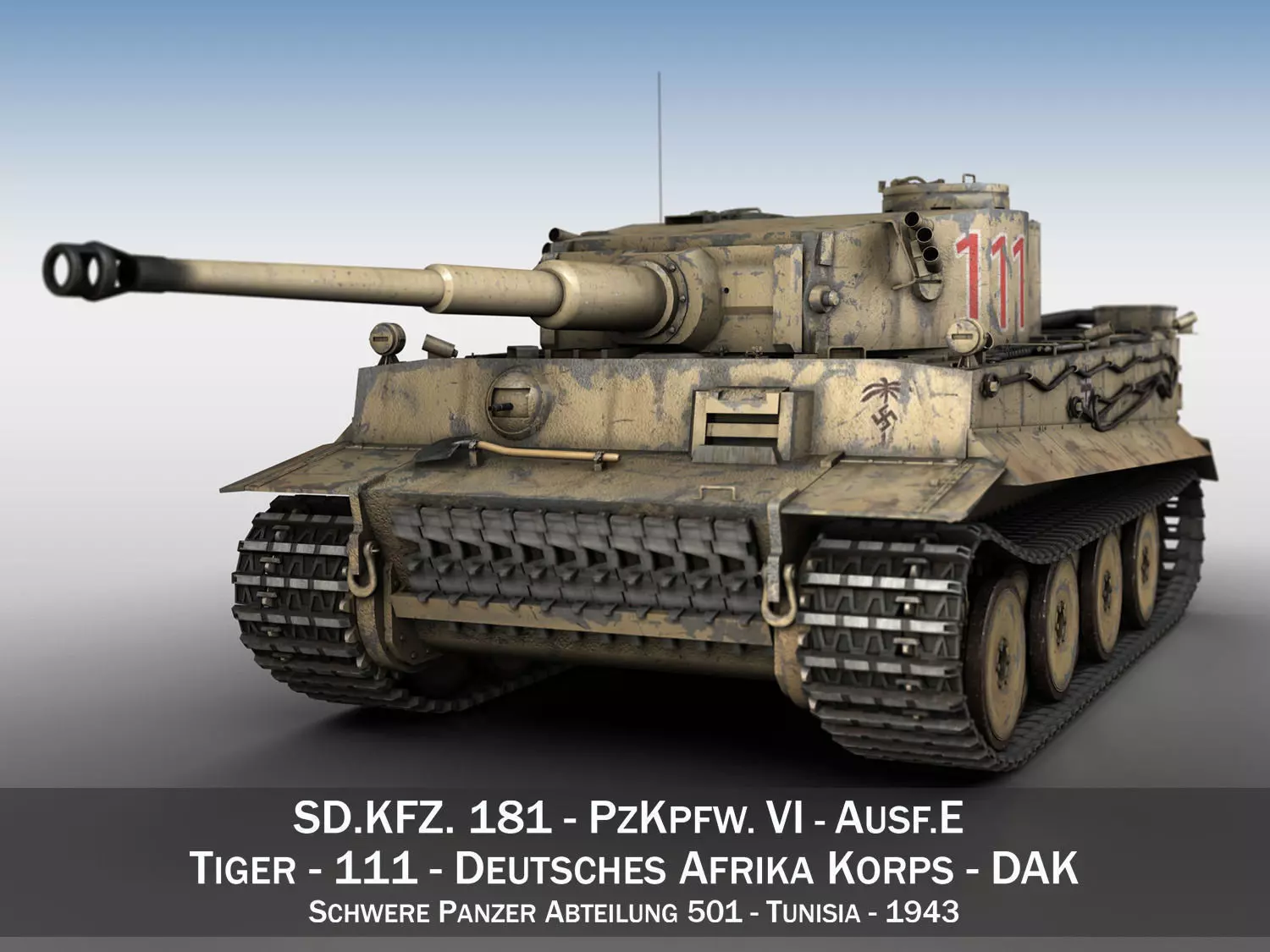 Panzer VI - Tiger - 111 - Early Production 3D model_0