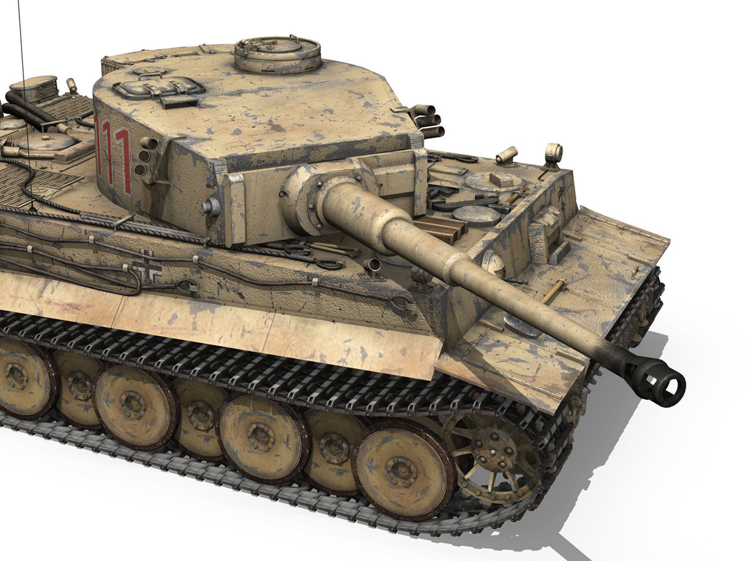 Panzer VI - Tiger - 111 - Early Production 3D model_8
