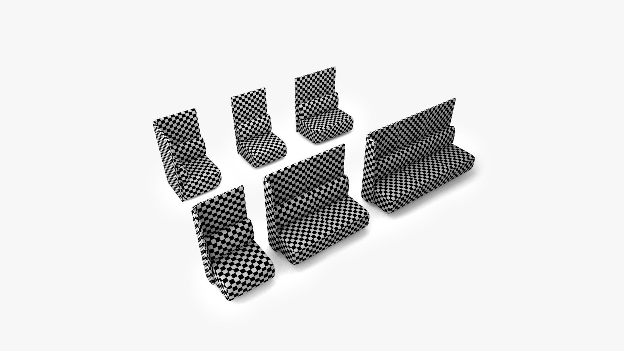 Bernhardt Design - CODE Modules with Angled Wall 3D model_5