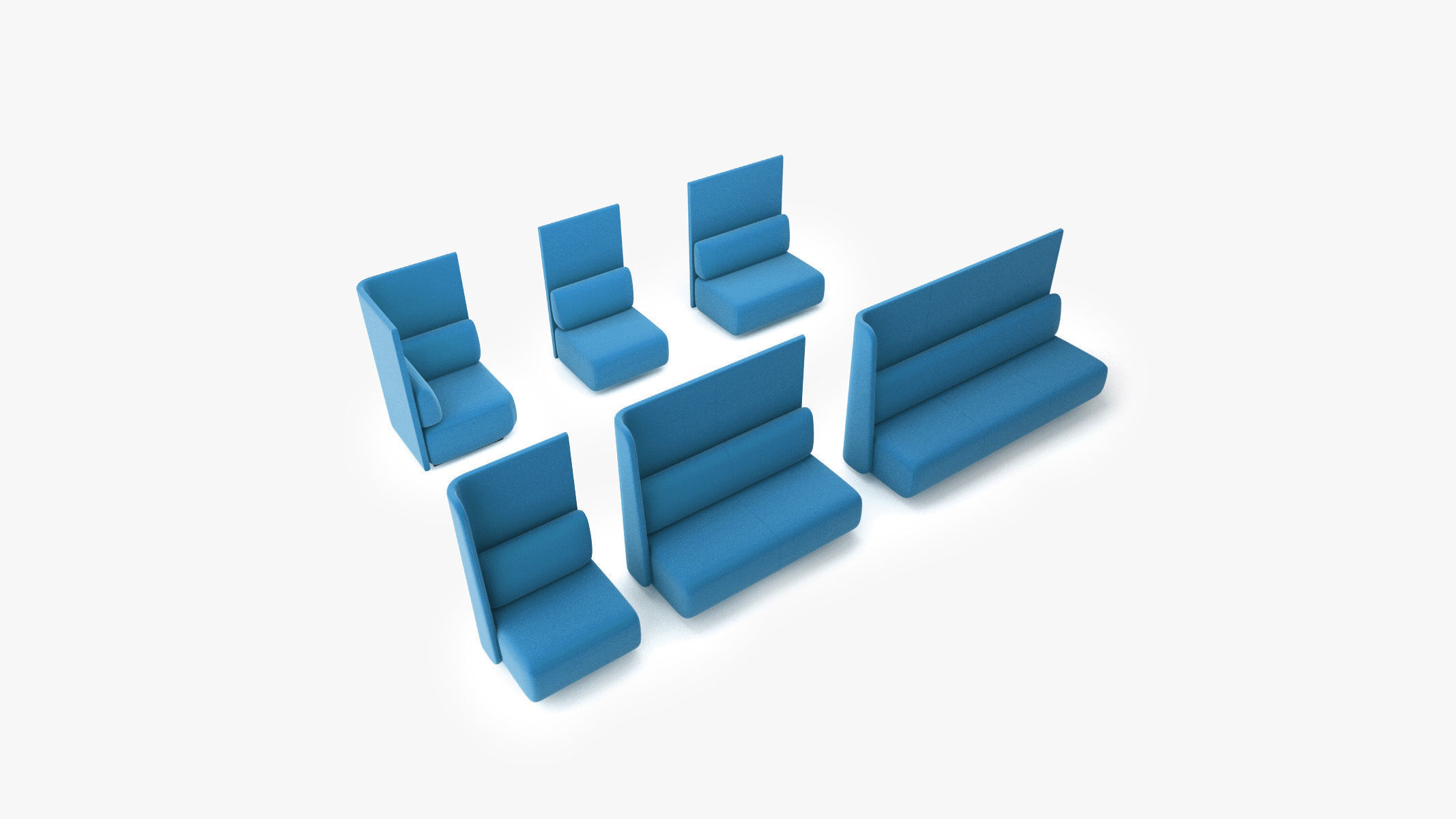 Bernhardt Design - CODE Modules with Angled Wall 3D model_3