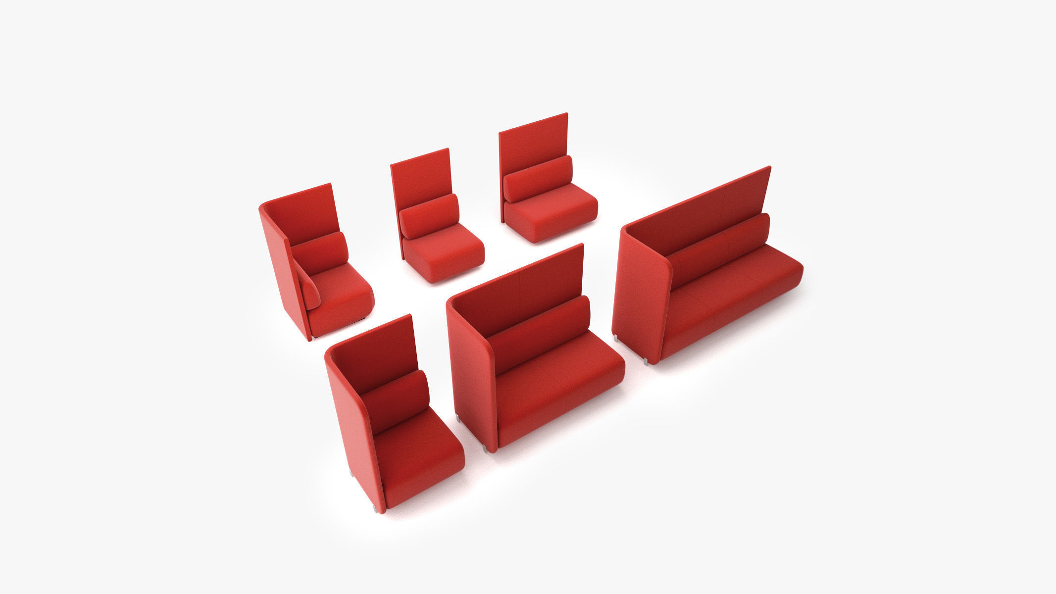 Bernhardt Design - CODE Modules with Standard Wall 3D model_1