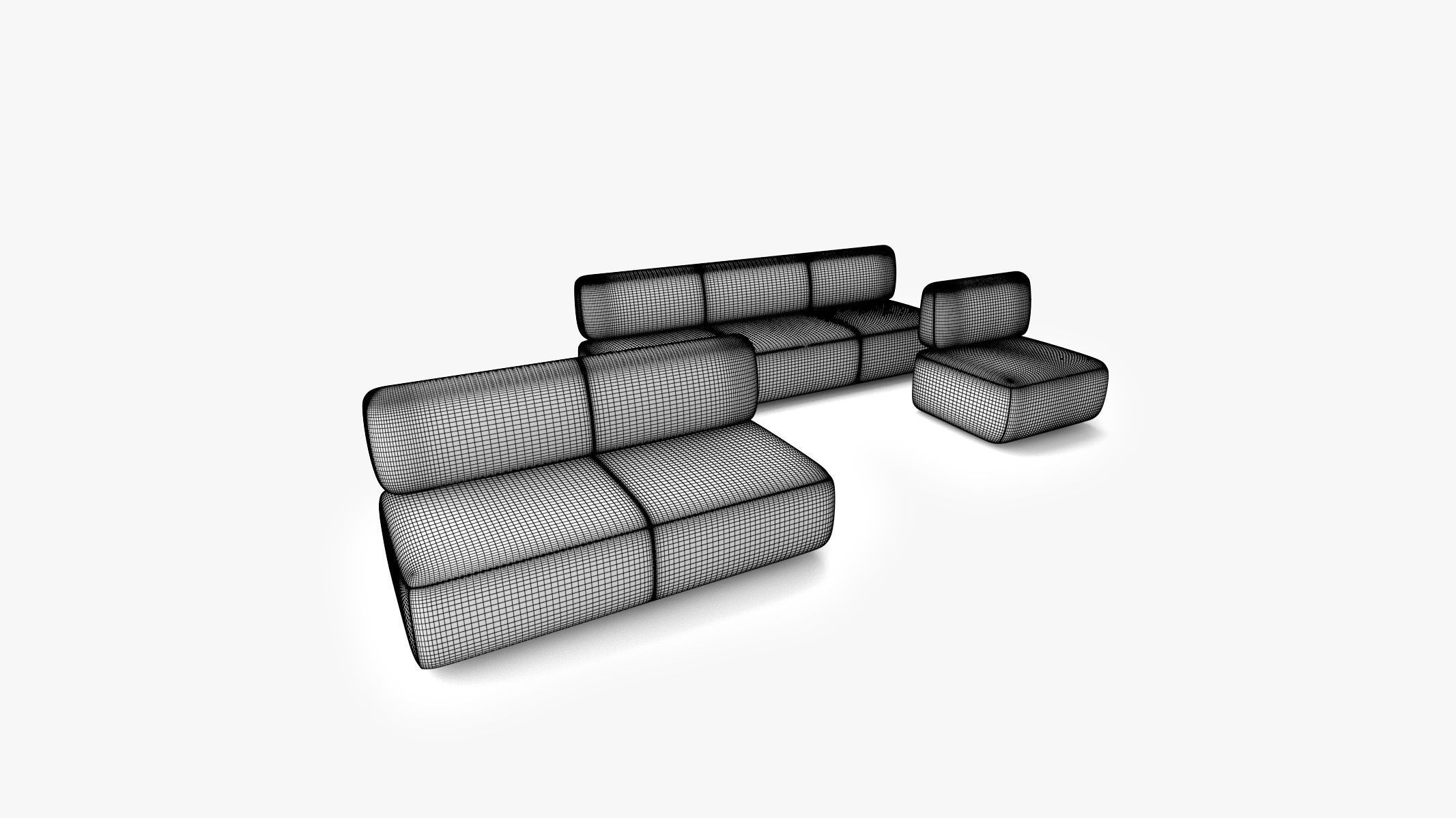 Bernhardt Design - CODE Sofa without Wall 3D model_6