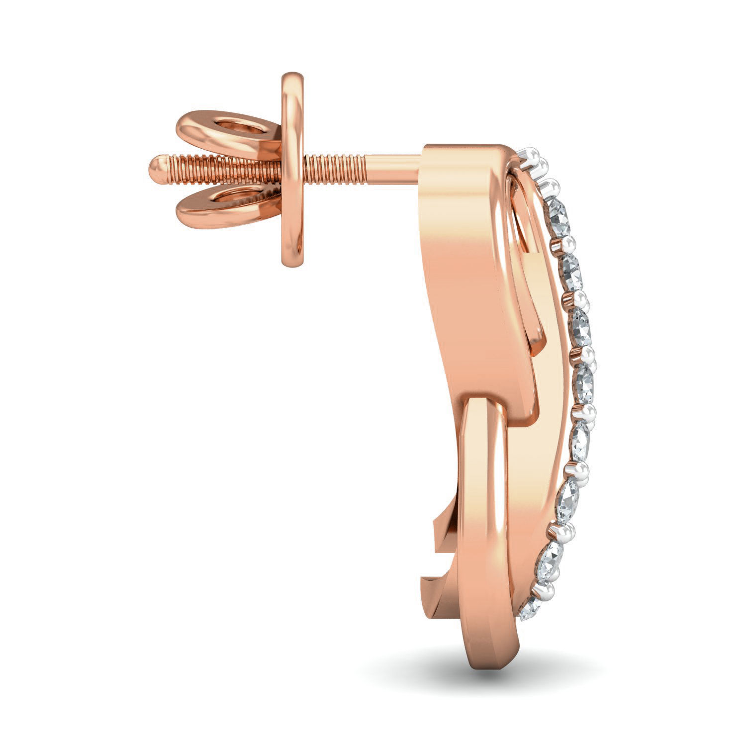 Women Studs Earrings 3dm stl 3mf obj glb gltf render details 3D print model_8