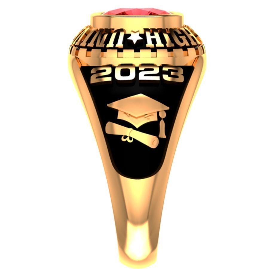 Personalized Class Ring 16 3D print model_2