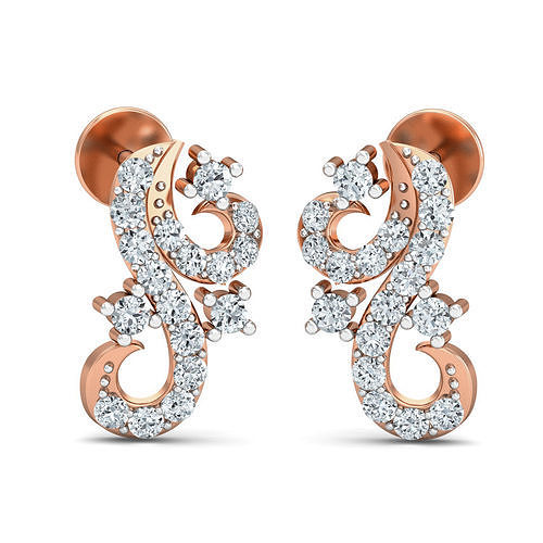Women Studs Earrings 3dm stl 3mf obj glb gltf render details 3D print model