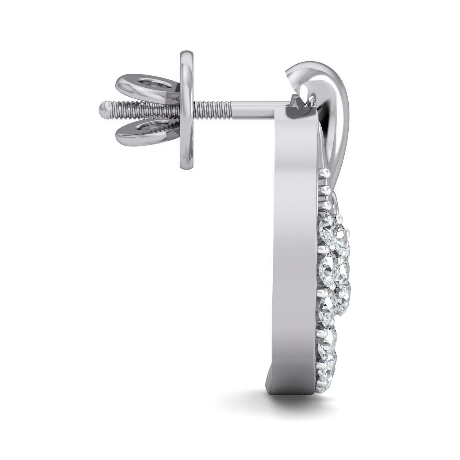 Women Studs Earrings 3dm stl 3mf obj glb gltf render details 3D print model_7