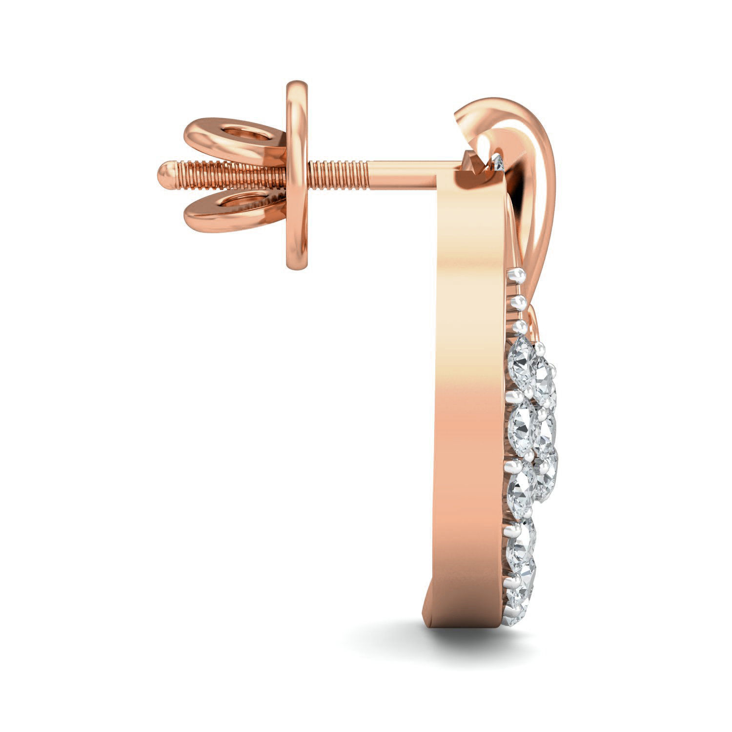 Women Studs Earrings 3dm stl 3mf obj glb gltf render details 3D print model_8