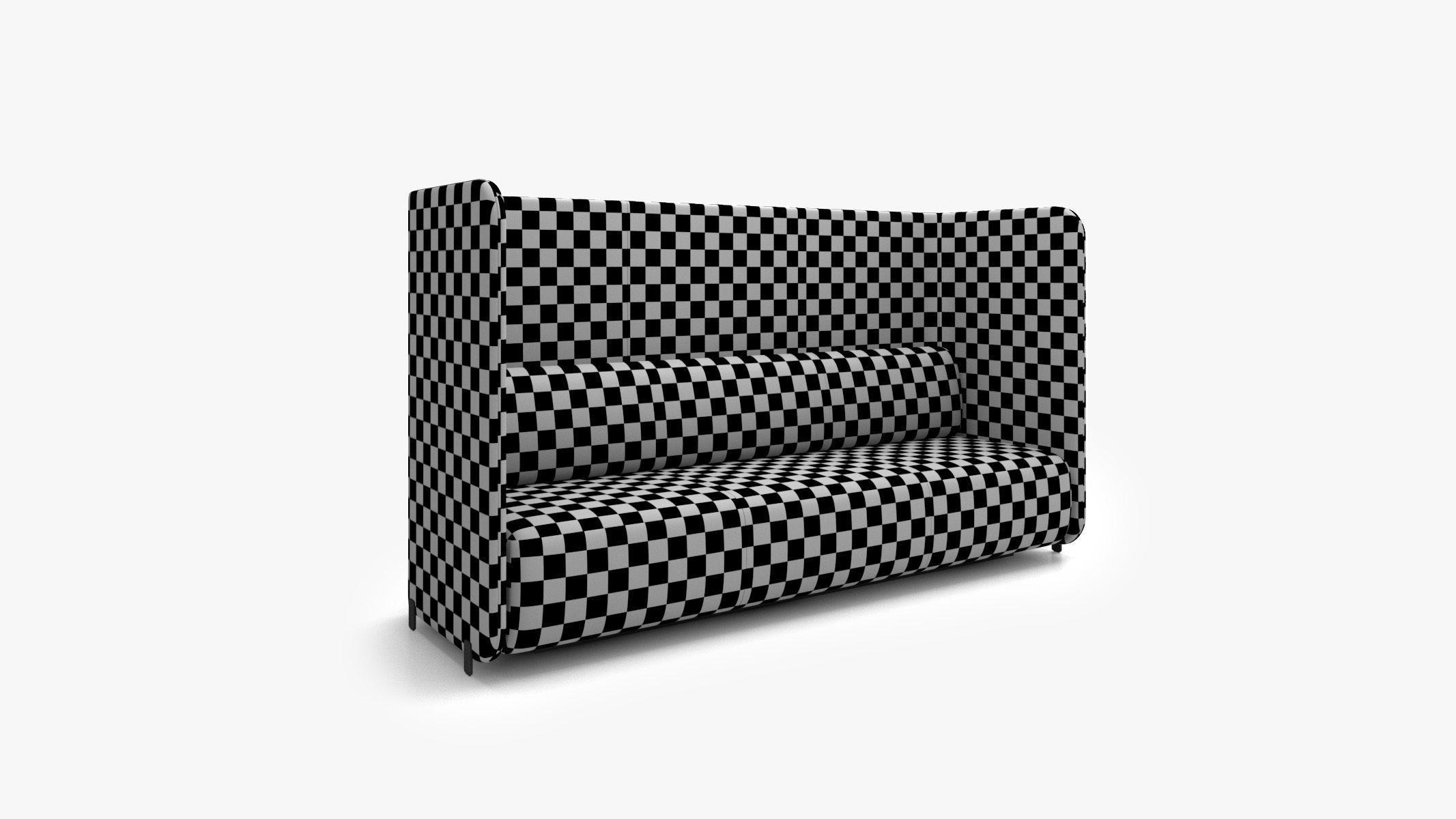 Bernhardt Design - CODE Three Seat Sofa with Standard Wall 3D model_5