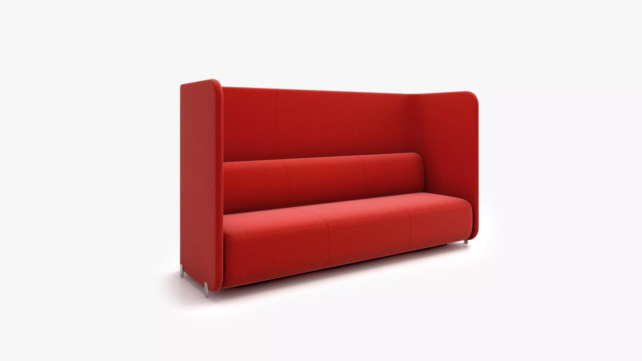 Bernhardt Design - CODE Three Seat Sofa with Standard Wall 3D model_0