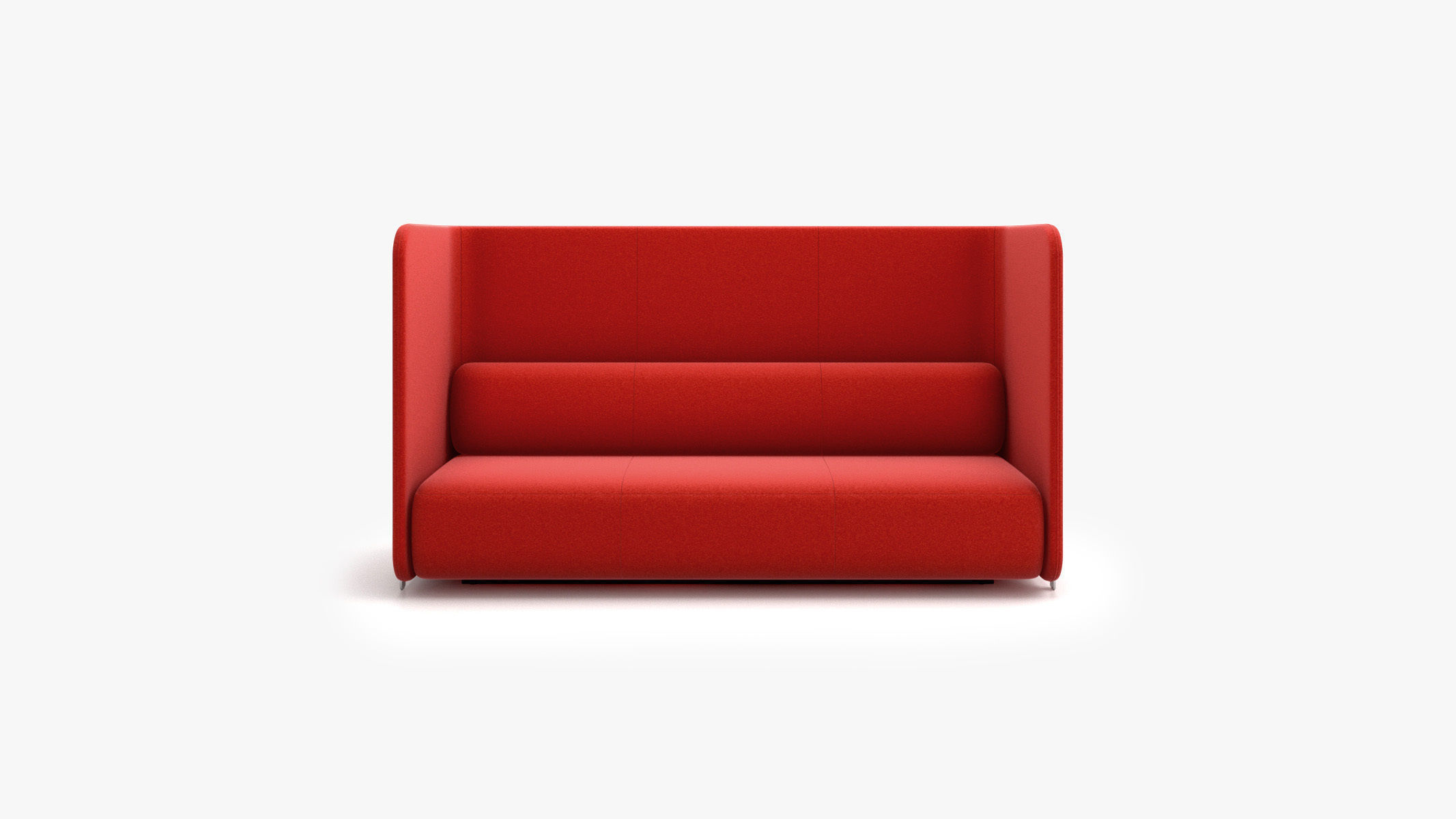 Bernhardt Design - CODE Three Seat Sofa with Standard Wall 3D model_1