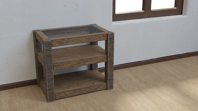 3D model Wooden table Low poly 3D model VR / AR / low-poly | CGTrader