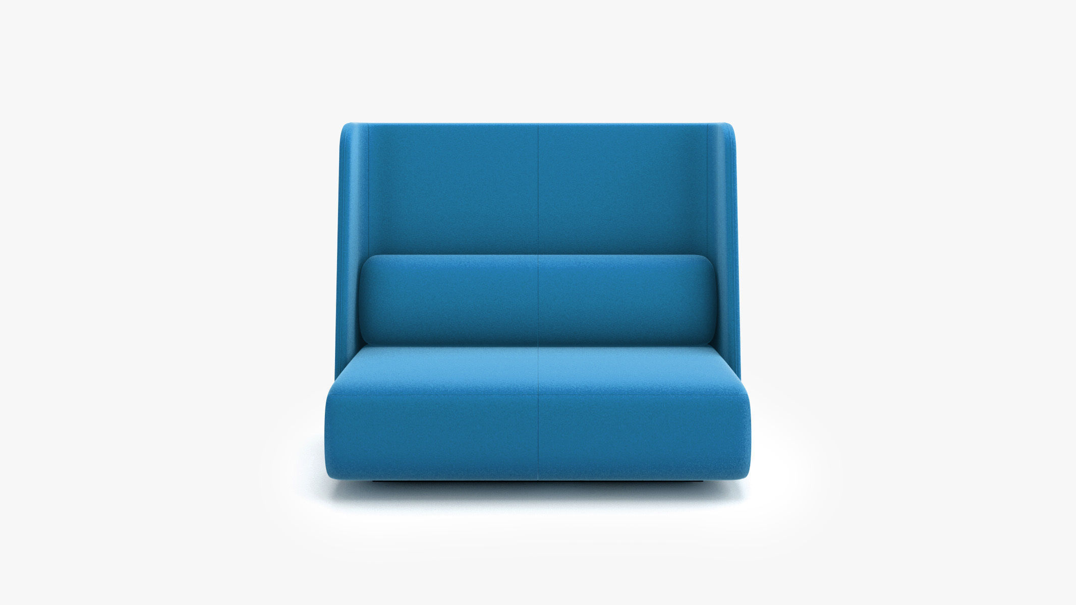 Bernhardt Design - CODE Two Seat Sofa with Angled Wall 3D model_3