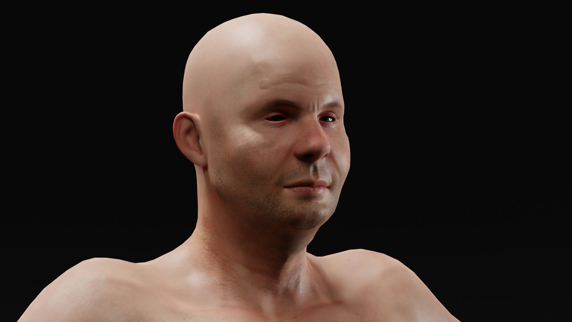 Realistic Male Character - Clark Low-poly 3D model_1