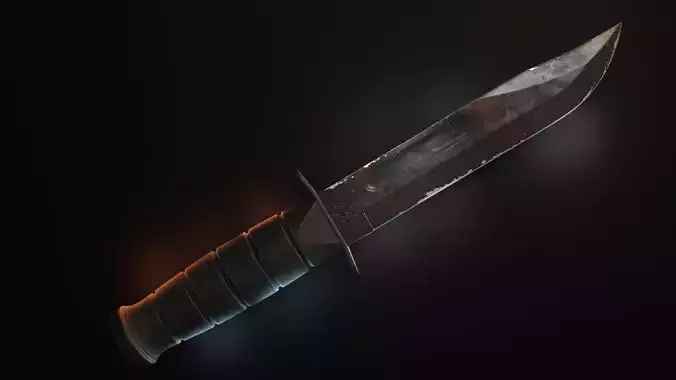 Ka-Bar Knife 3D model