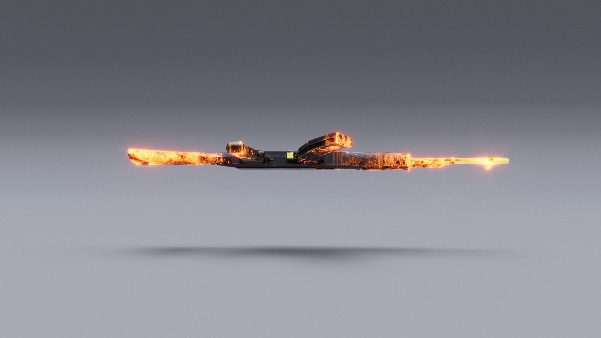 AK-47   Low-poly 3D model_8