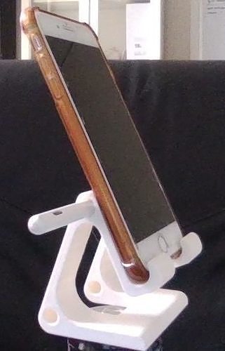 iphone 8 or iphone stand with holder for touchpen 3D print model