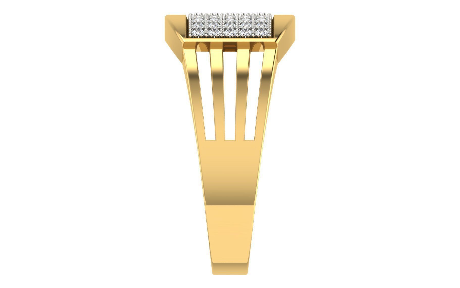 Diamond Ring Hip Hop for Man 3D print model_3