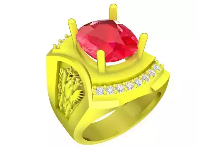 luxury korean diamond men ring 4939