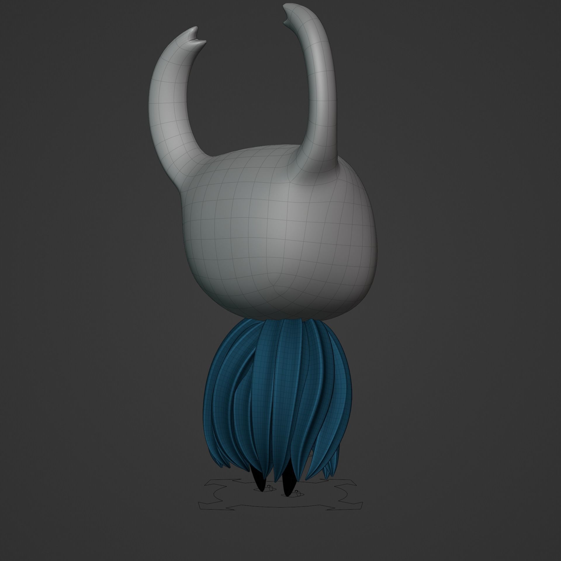 KNIGHT AND HORNET FROM HOLLOW KNIGHT Low-poly 3D model_39