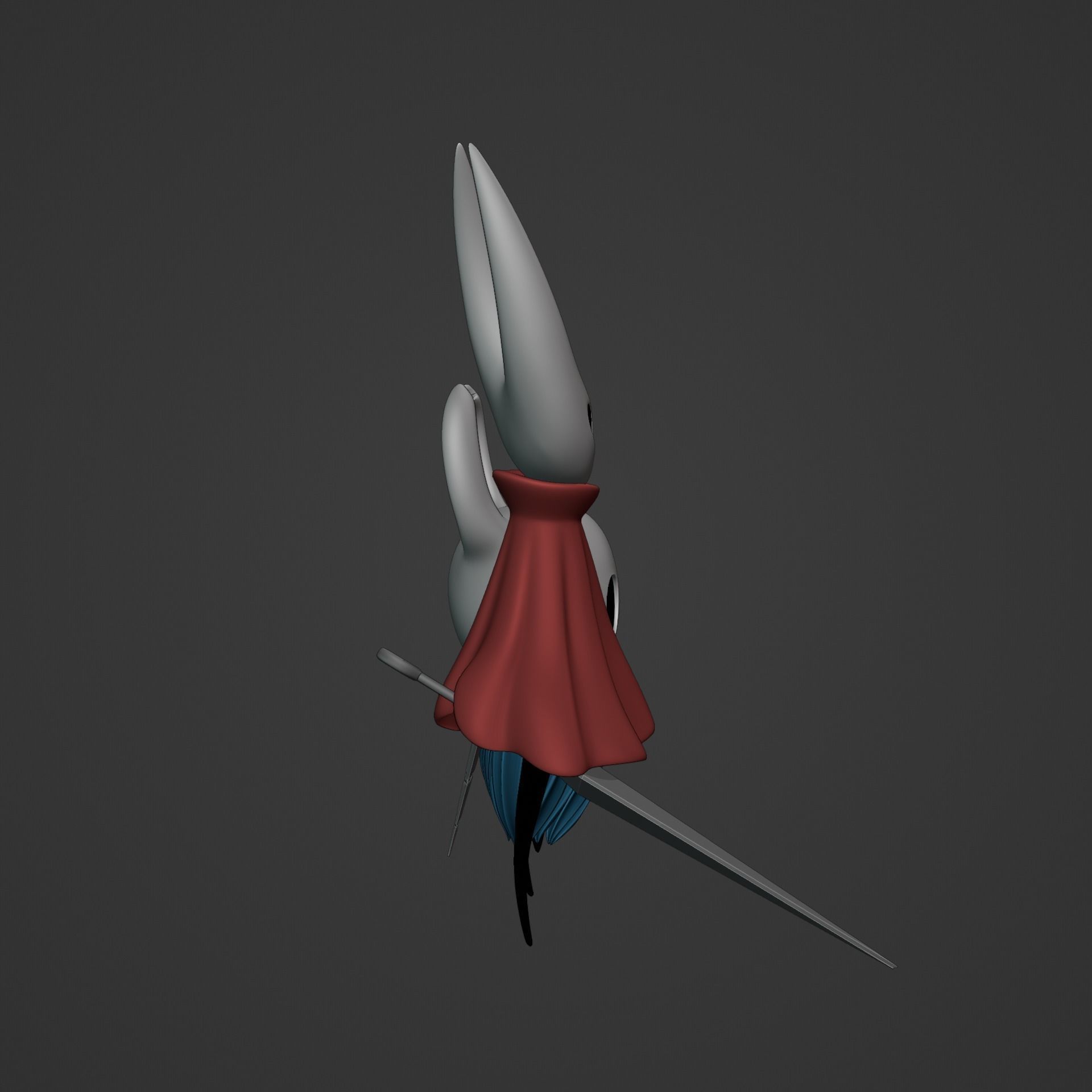 KNIGHT AND HORNET FROM HOLLOW KNIGHT Low-poly 3D model_15