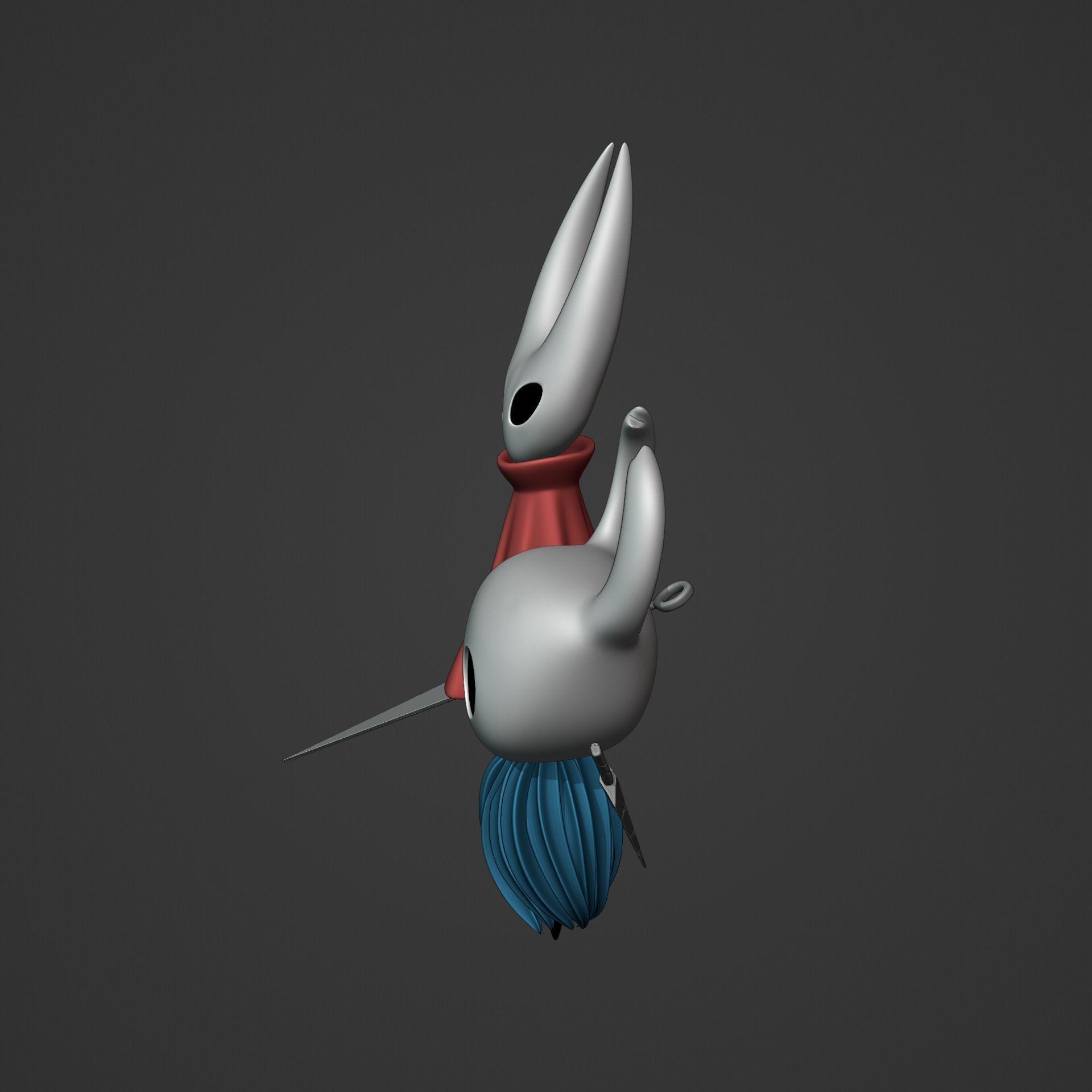 KNIGHT AND HORNET FROM HOLLOW KNIGHT Low-poly 3D model_11