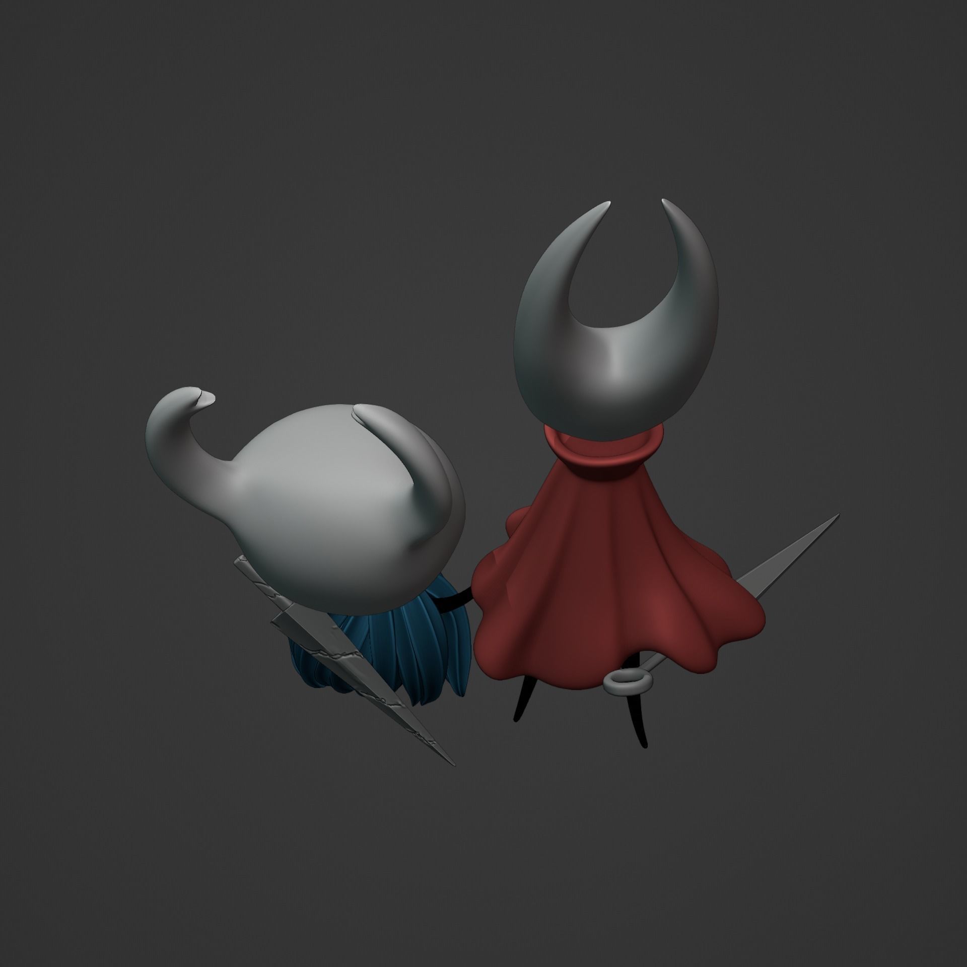 KNIGHT AND HORNET FROM HOLLOW KNIGHT Low-poly 3D model_21
