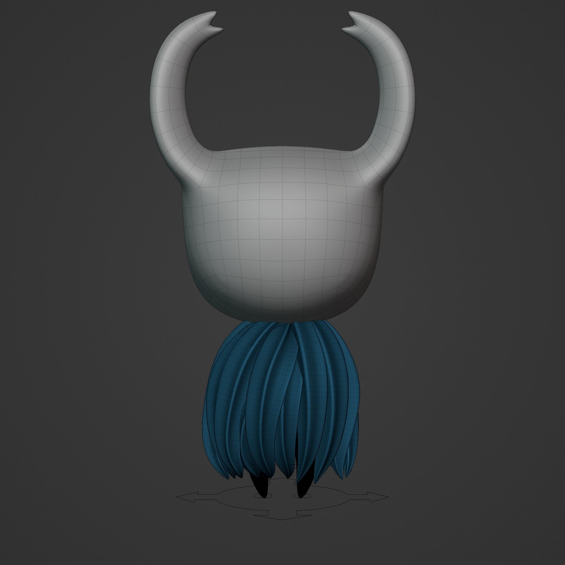 KNIGHT AND HORNET FROM HOLLOW KNIGHT Low-poly 3D model_40
