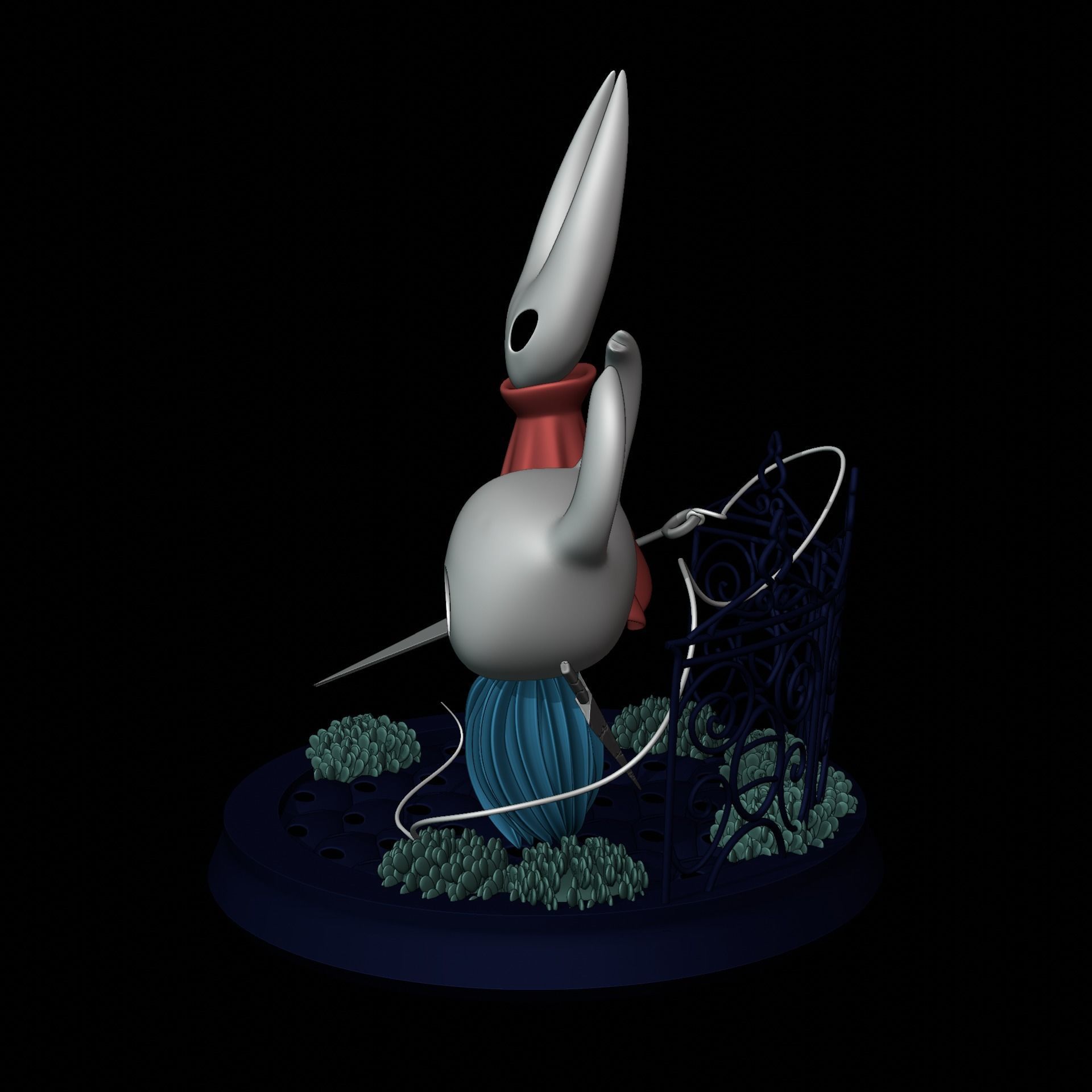 KNIGHT AND HORNET FROM HOLLOW KNIGHT Low-poly 3D model_3