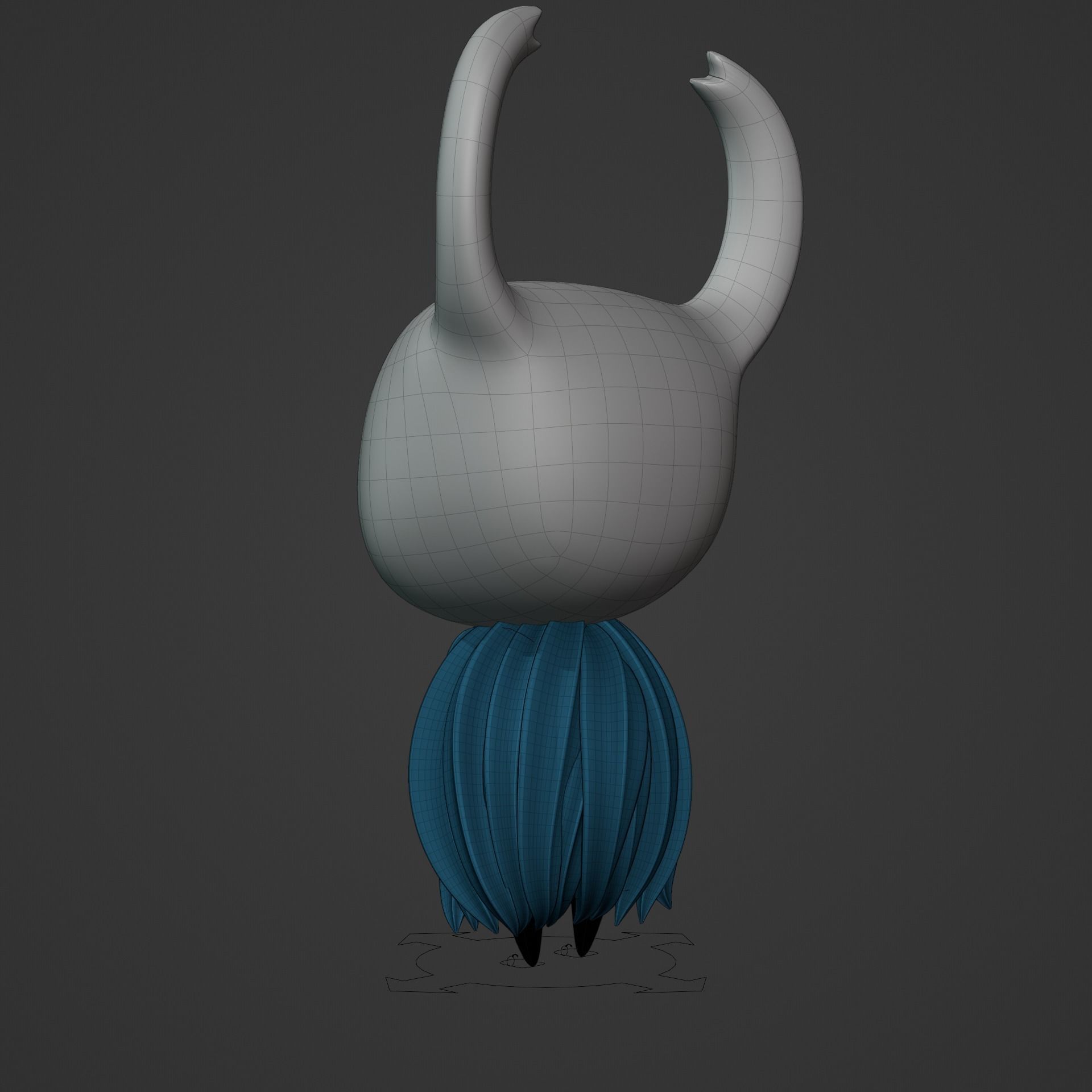 KNIGHT AND HORNET FROM HOLLOW KNIGHT Low-poly 3D model_37