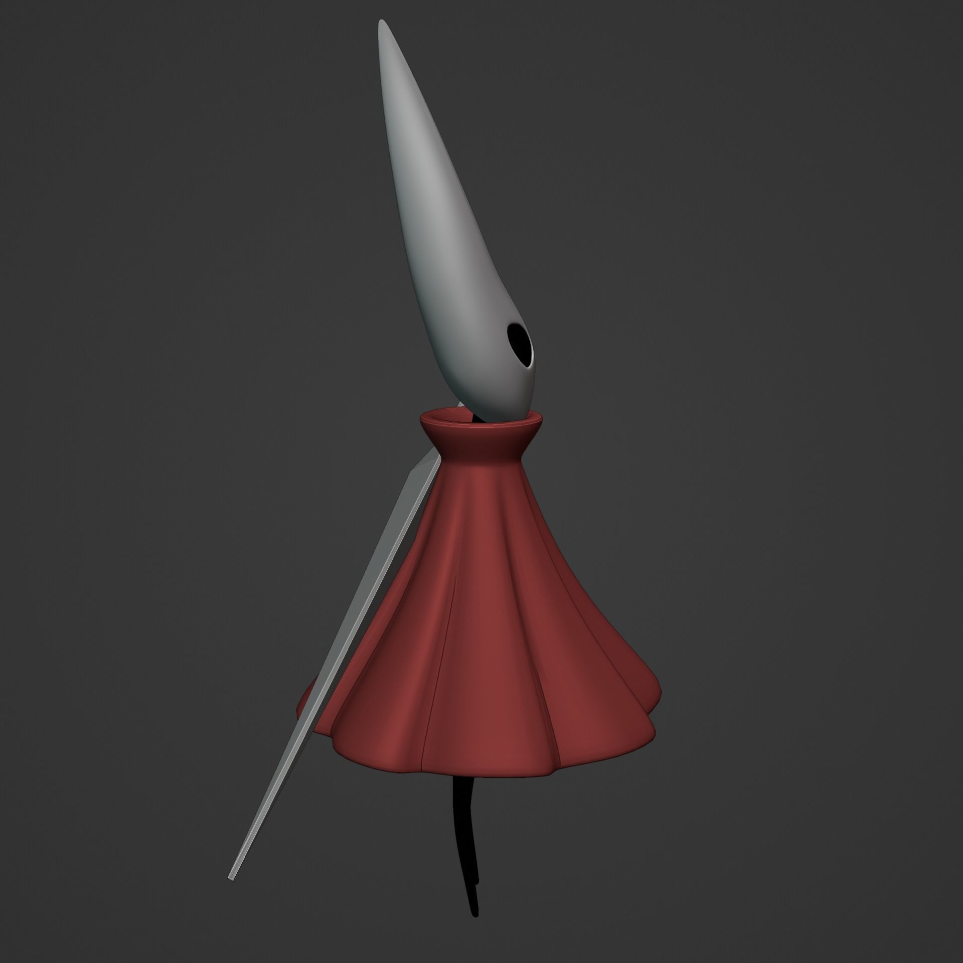 KNIGHT AND HORNET FROM HOLLOW KNIGHT Low-poly 3D model_49
