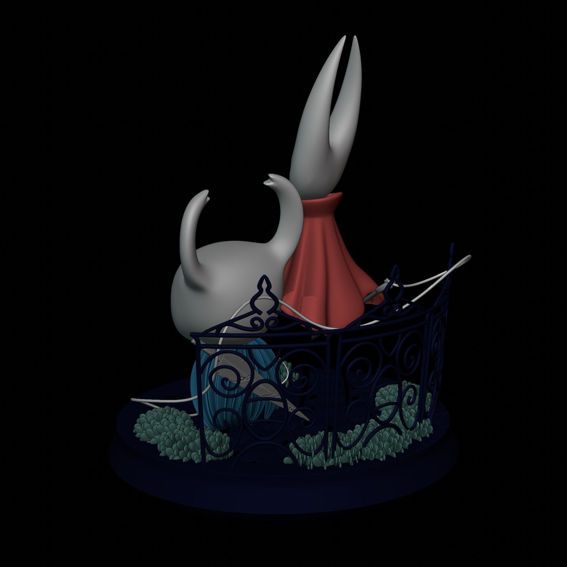 KNIGHT AND HORNET FROM HOLLOW KNIGHT Low-poly 3D model_4