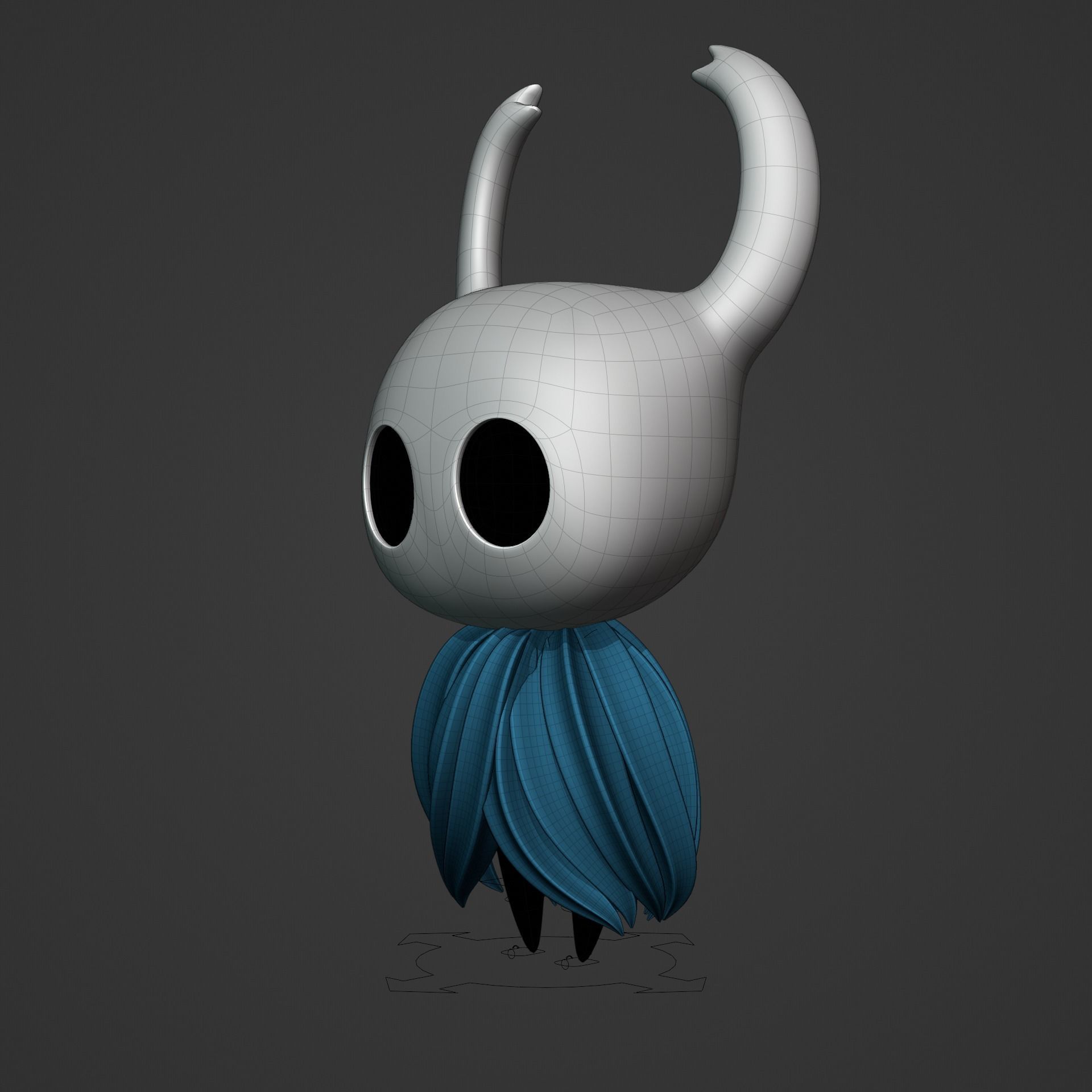 KNIGHT AND HORNET FROM HOLLOW KNIGHT Low-poly 3D model_36