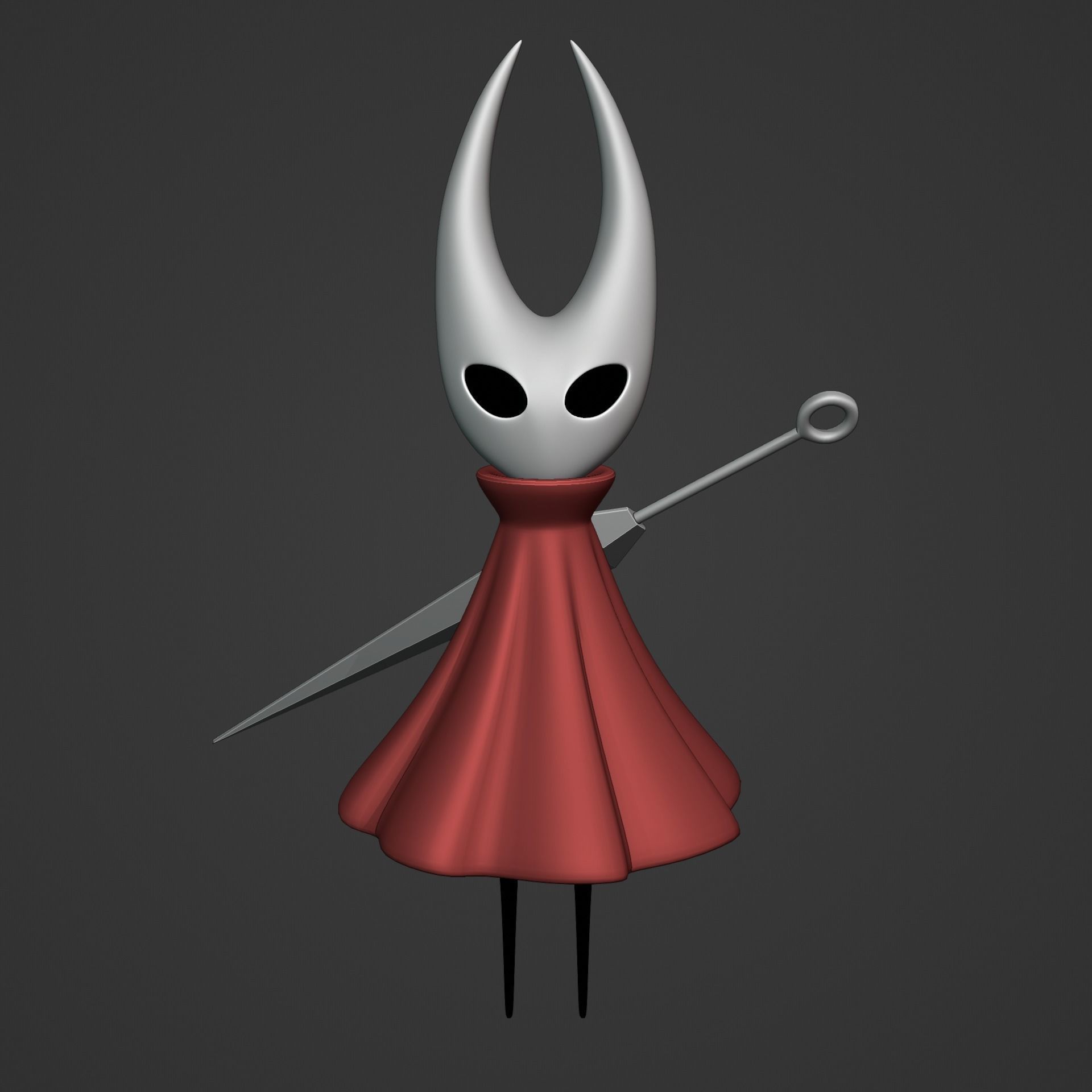 KNIGHT AND HORNET FROM HOLLOW KNIGHT Low-poly 3D model_43