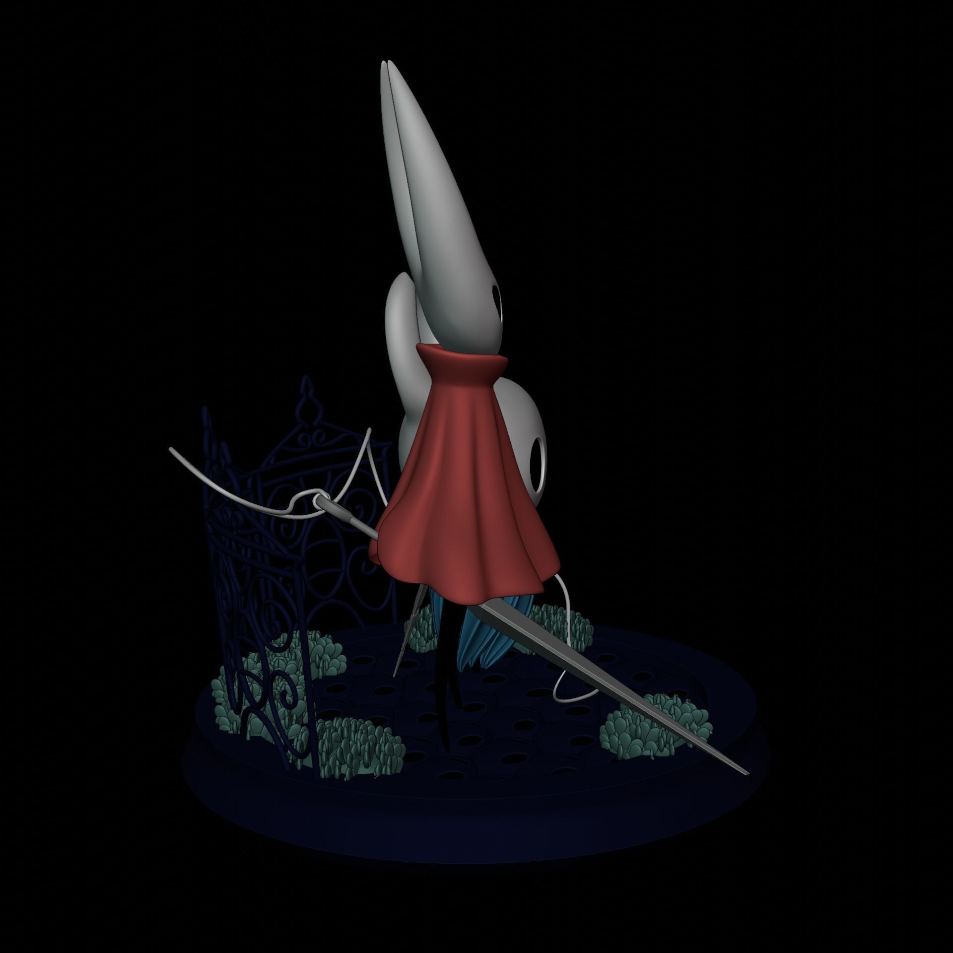 KNIGHT AND HORNET FROM HOLLOW KNIGHT Low-poly 3D model_7