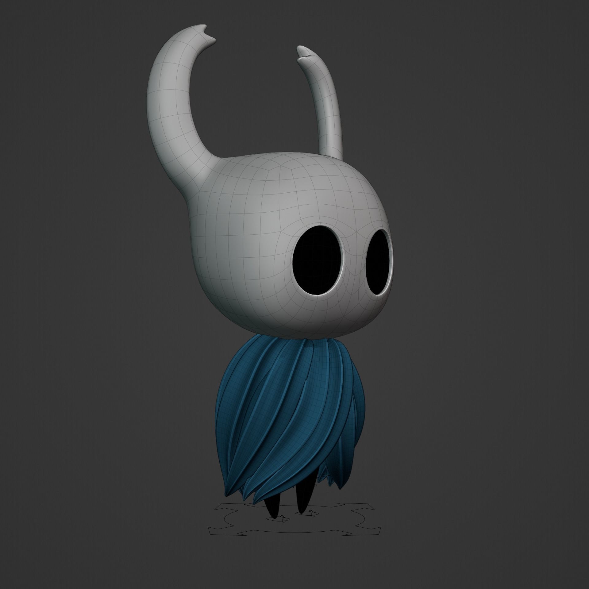KNIGHT AND HORNET FROM HOLLOW KNIGHT Low-poly 3D model_30