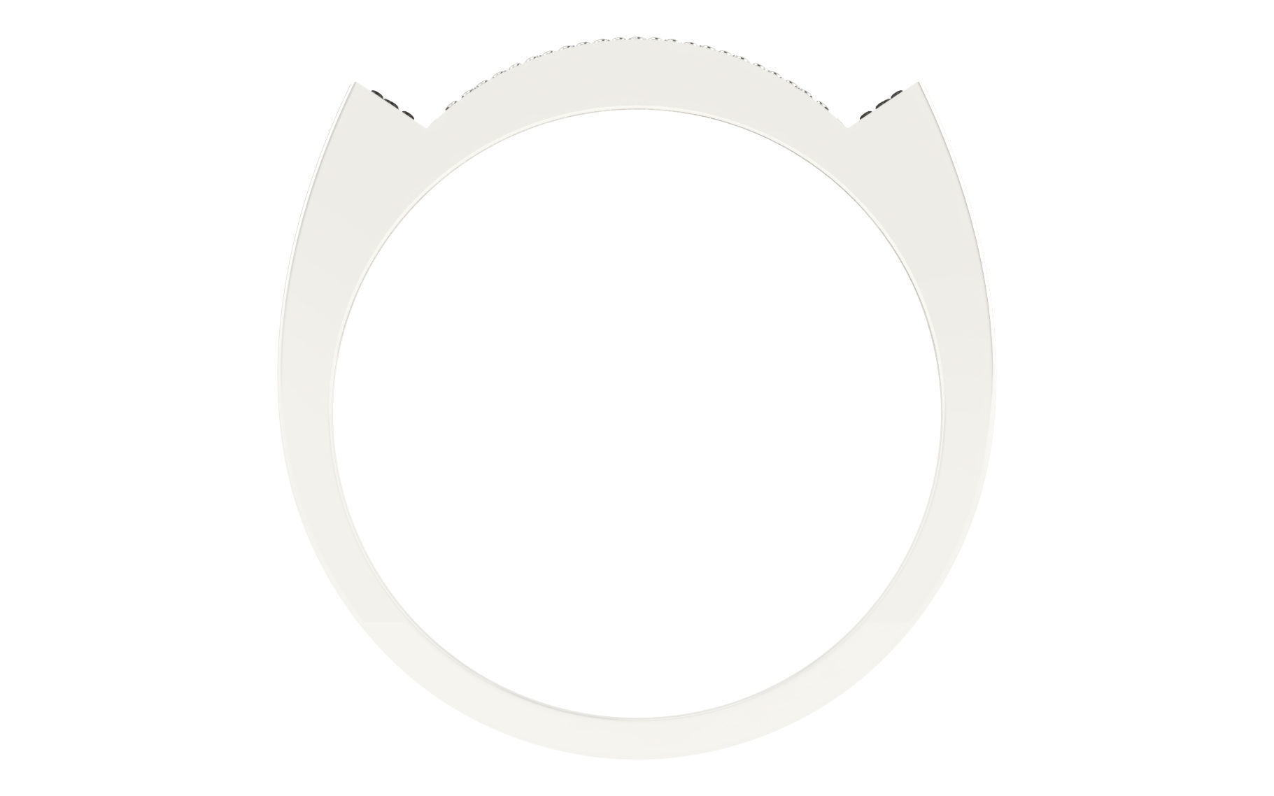 Diamond Ring Hip Hop Simple for Man 3D print model_1