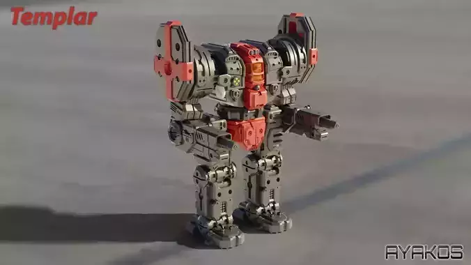 Templar - MW4 - Assault Mech - 4 Variants  3D print model