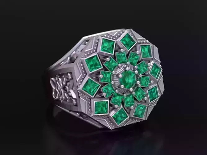 Luxury Men Artistic Ring